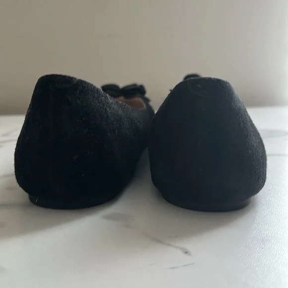 Pre owned J.Jill Elegant Black Floral Women's Flats - Picture 11 of 16